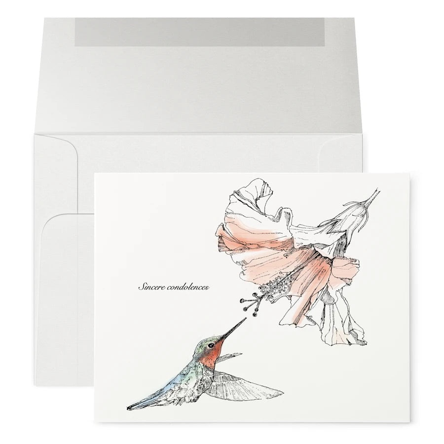 Petits Mots Card - Hummingbird Sympathy
