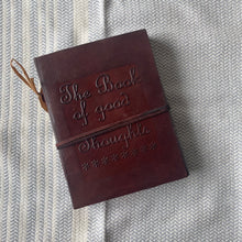 Hand Tooled Leather Journal - Book Of Good Thoughts