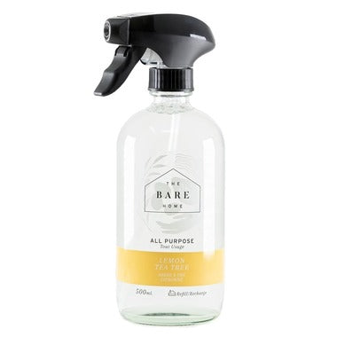 Bare Home Lemon + Tea Tree All Purpose Cleaner Spray Bottle 500ml