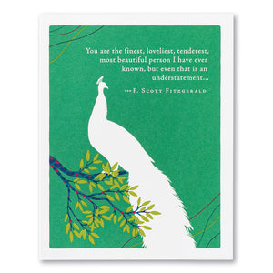 Positively Green Card - Understatement (Fitzgerald) - Love/Friendship