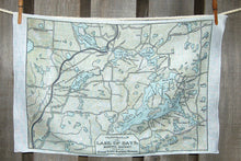 Vintage Map Linen Tea Towel