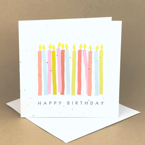 Okku Plantable Card - Birthday Candles