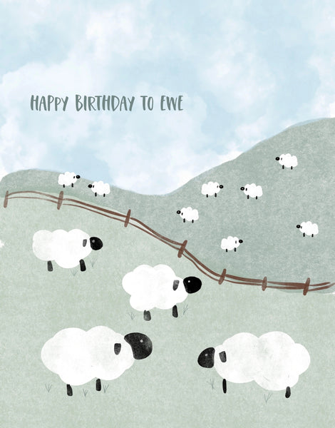 Poplar Paper Card - Ewe Birthday