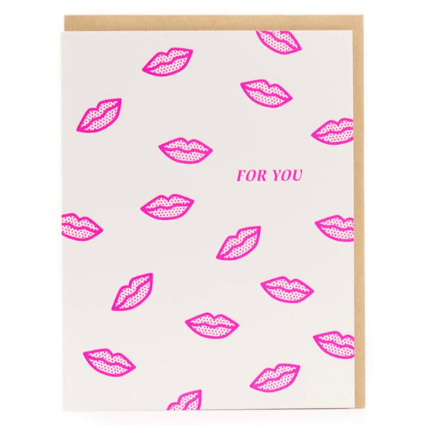 Porchlight Press Card - For You Lips