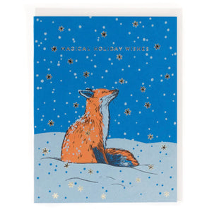 Porchlight Press Card - Holiday Fox