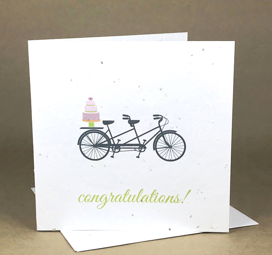 Okku Plantable Card - Congratulations Bicycle