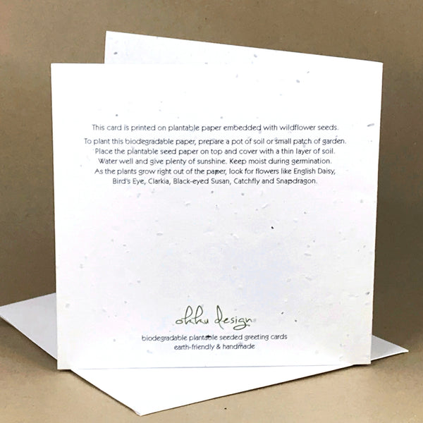 Okku Plantable Card - Birthday Flower Jar