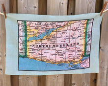 Vintage Map Linen Tea Towel