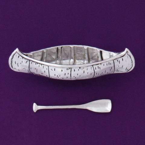 Basic Spirit Handmade Pewter Salt Cellar w/ Spoon