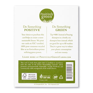 Positively Green Card - Brilliance (Zadra) - Congratulations