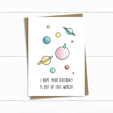 Baun Bon Card - Out Of This World Birthday