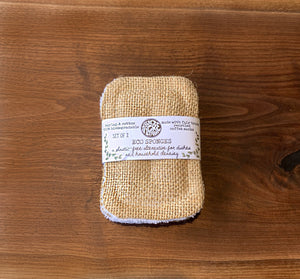 Burlap & Terry Towel Eco Sponge (Two Pack)