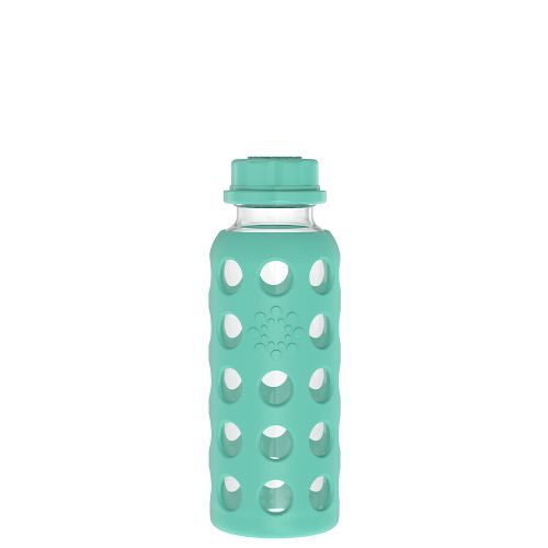 LifeFactory 9oz Glass Baby Bottle With Flat Cap