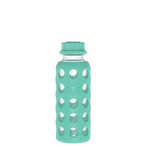 LifeFactory 9oz Glass Baby Bottle With Flat Cap