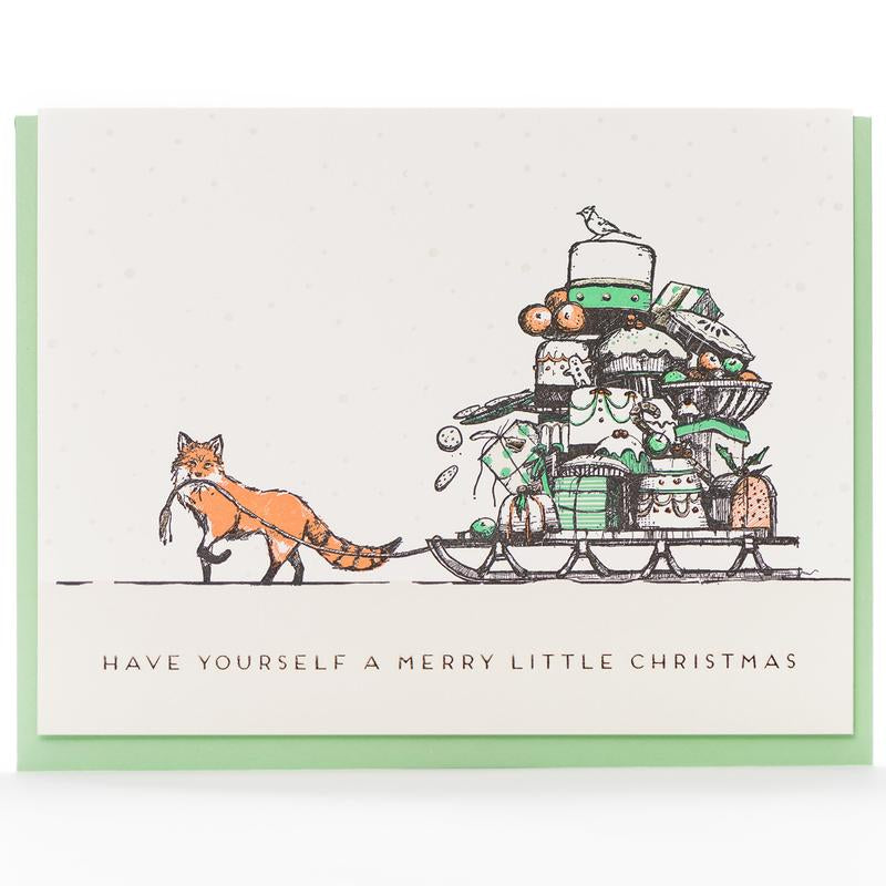 Porchlight Press Card - Christmas Fox