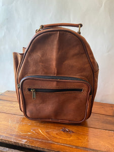 Handcrafted Leather 12” Mini Backpack