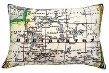 Vintage Map Pillow