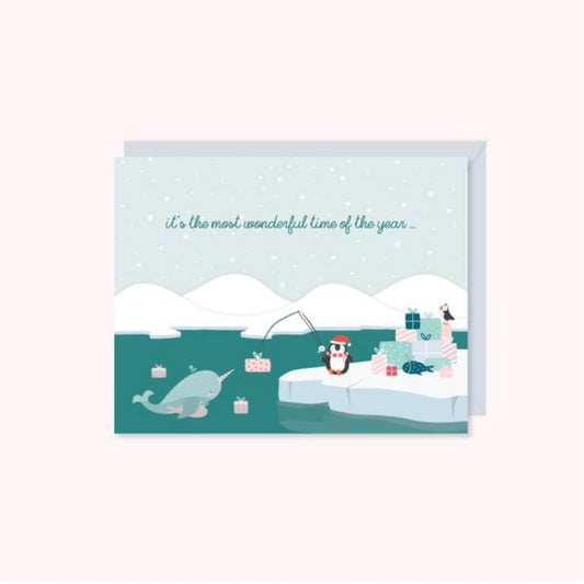 Halifax Paper Hearts Card - Wonderful Time Of The Year