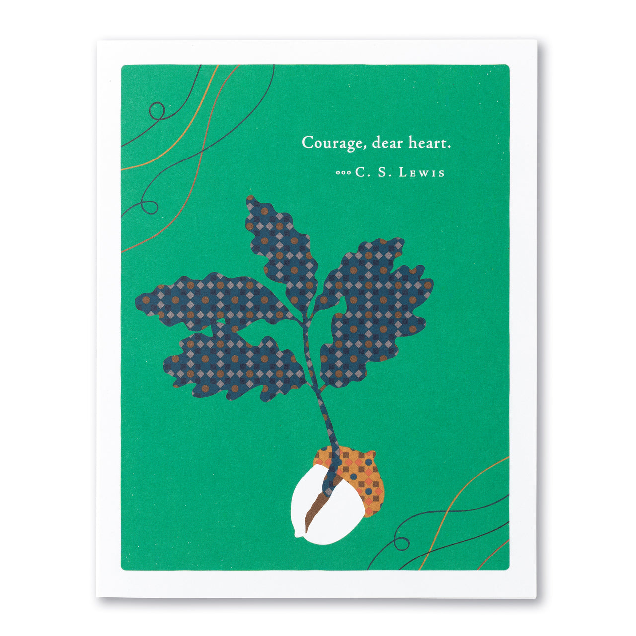 Positively Green Card - Courage (Lewis) - Encouragement