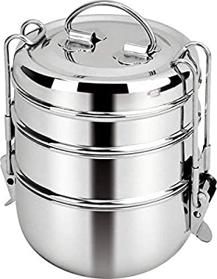 Now Designs 3-Layer Simply Steel Tiffin