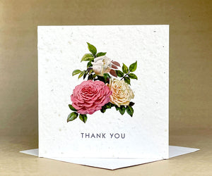 Okku Plantable Card - Thank You Roses