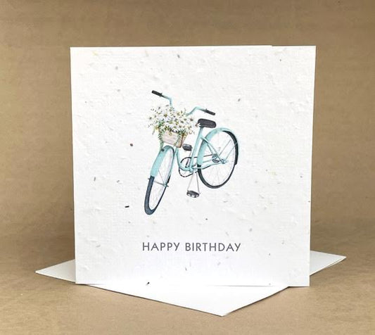 Okku Plantable Cards - Happy Birthday Bike