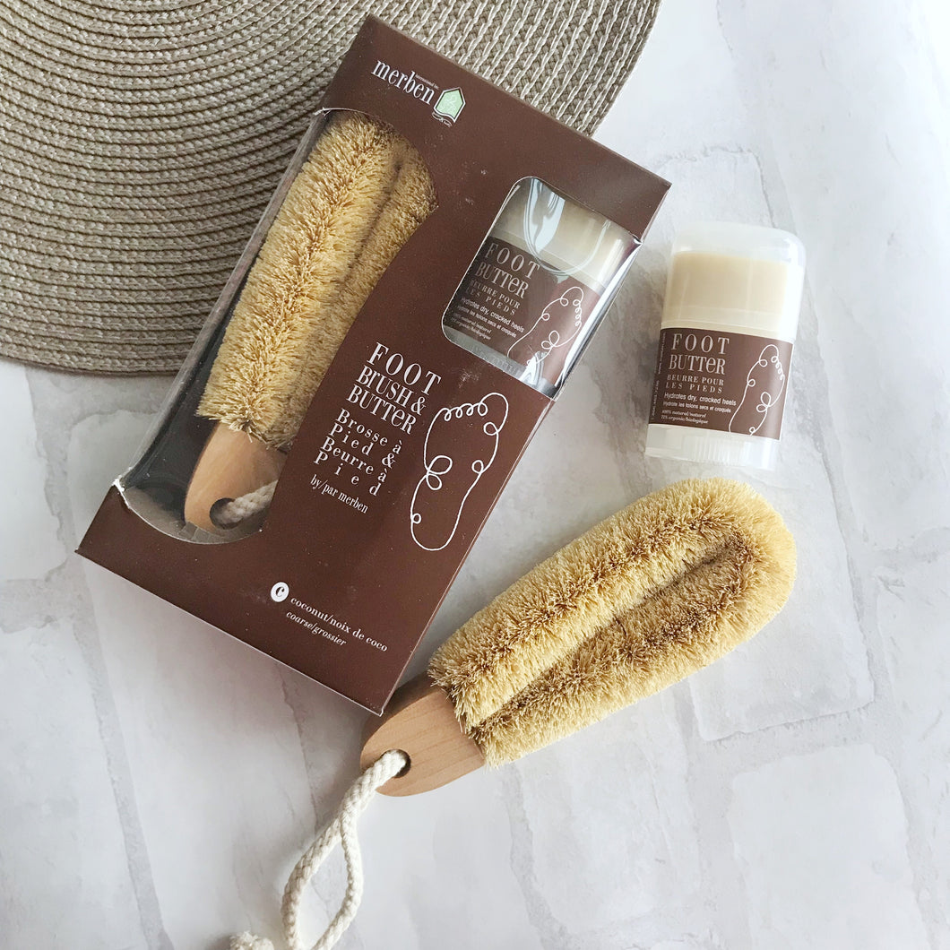 Merben Foot Brush and Butter Set