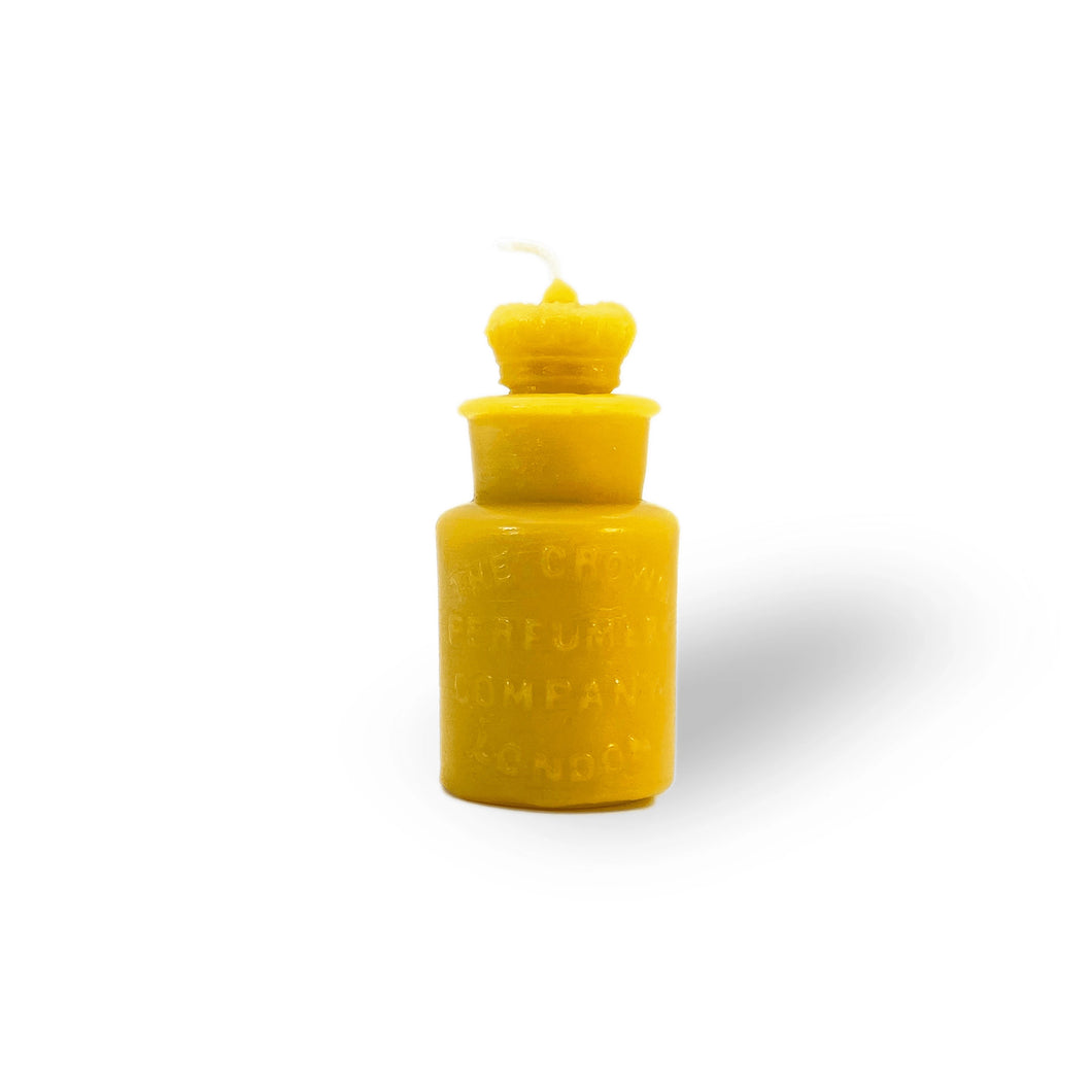 Pioneer Spirit Beeswax Candle - Crown Perfume Bottle