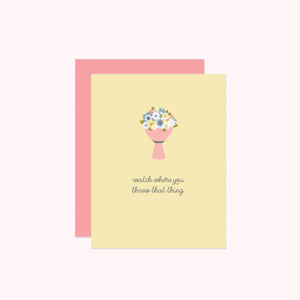 Halifax Paper Hearts Card - Bouquet Toss