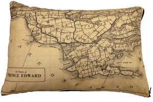 Vintage Map Pillow