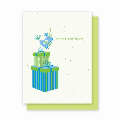 Green Field Paper Co. Card - Blue Bird Birthday