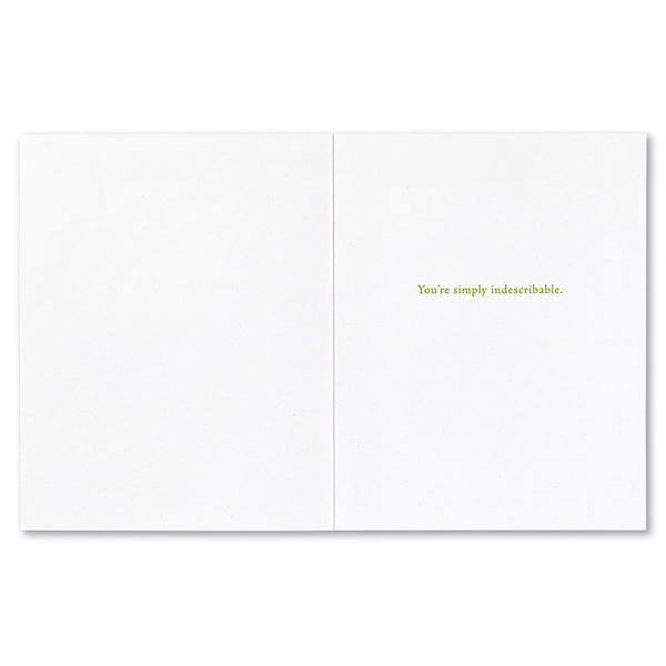 Positively Green Card - Understatement (Fitzgerald) - Love/Friendship