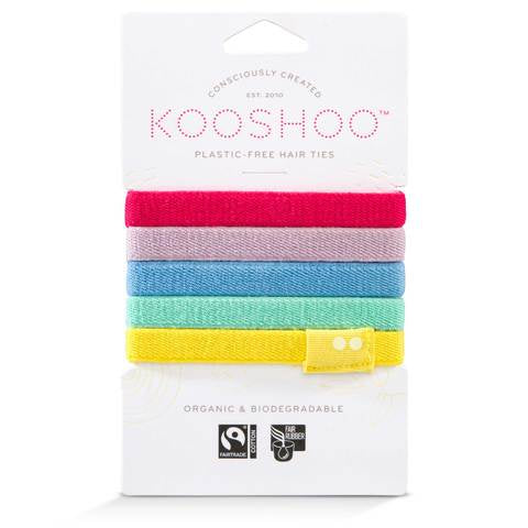 Kooshoo Organic Plastic-Free Flat Hair Ties