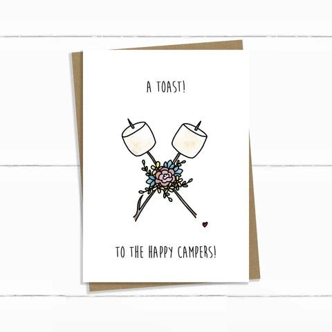 Baun Bon Card - A Toast To Happy Campers
