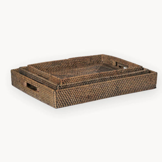 Pokoloko Rectangle Rattan Tray