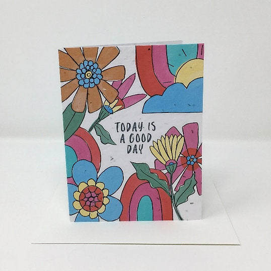 Jill & Jack Paper Plantable Card - Today Is A Good Day
