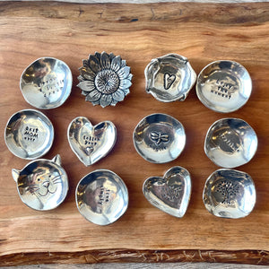 Basic Spirit Handmade Pewter Charm Bowls