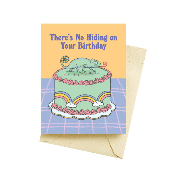 Seltzer Goods Cards - No Hiding Chameleon Birthday