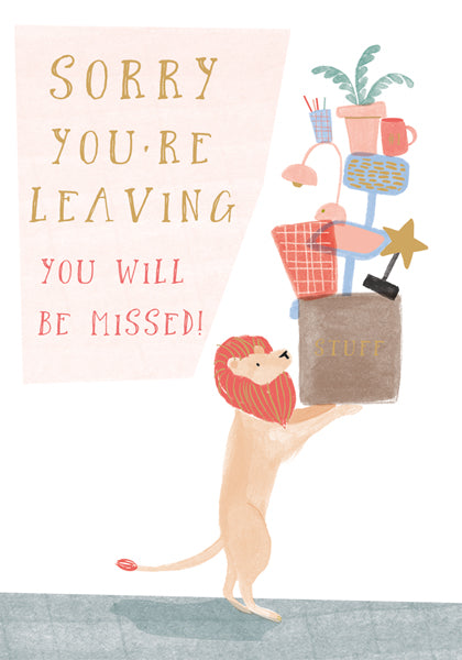The Art File Card - Sorry You’re Leaving