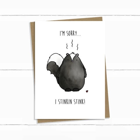 Baun Bon Card - Apology I Stink