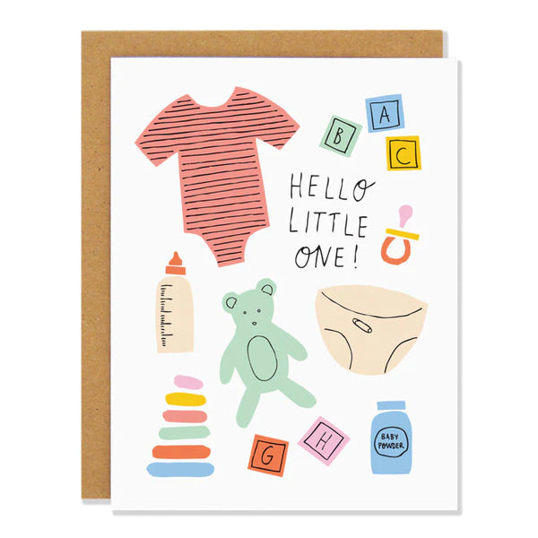 Badger and Burke Card - Hello Little One
